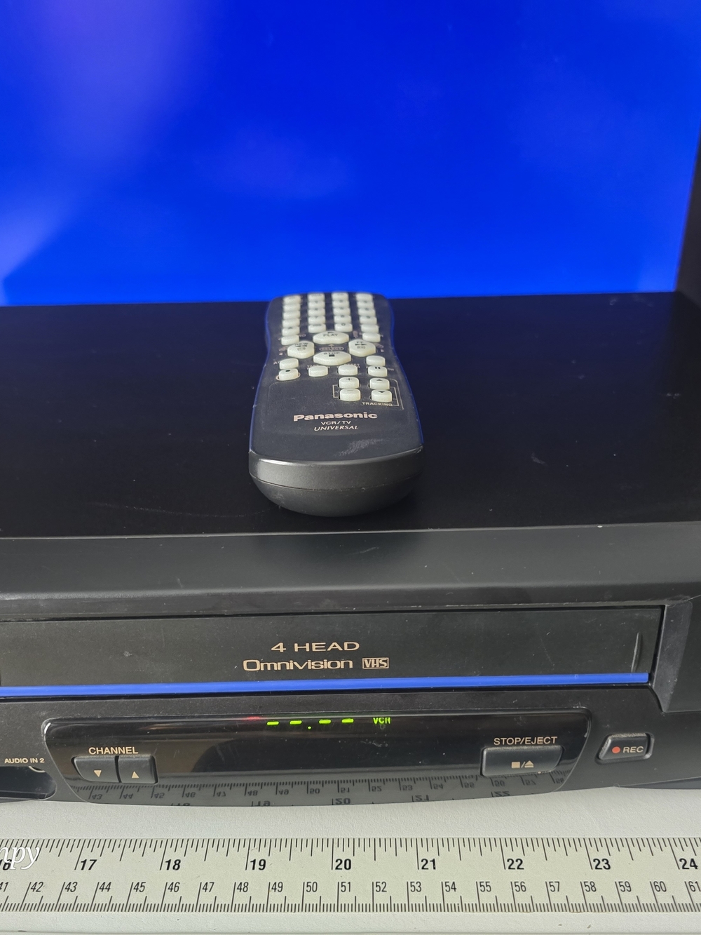 Panasonic Omnivision PV-V4021 4-head VHS player With Remote Control